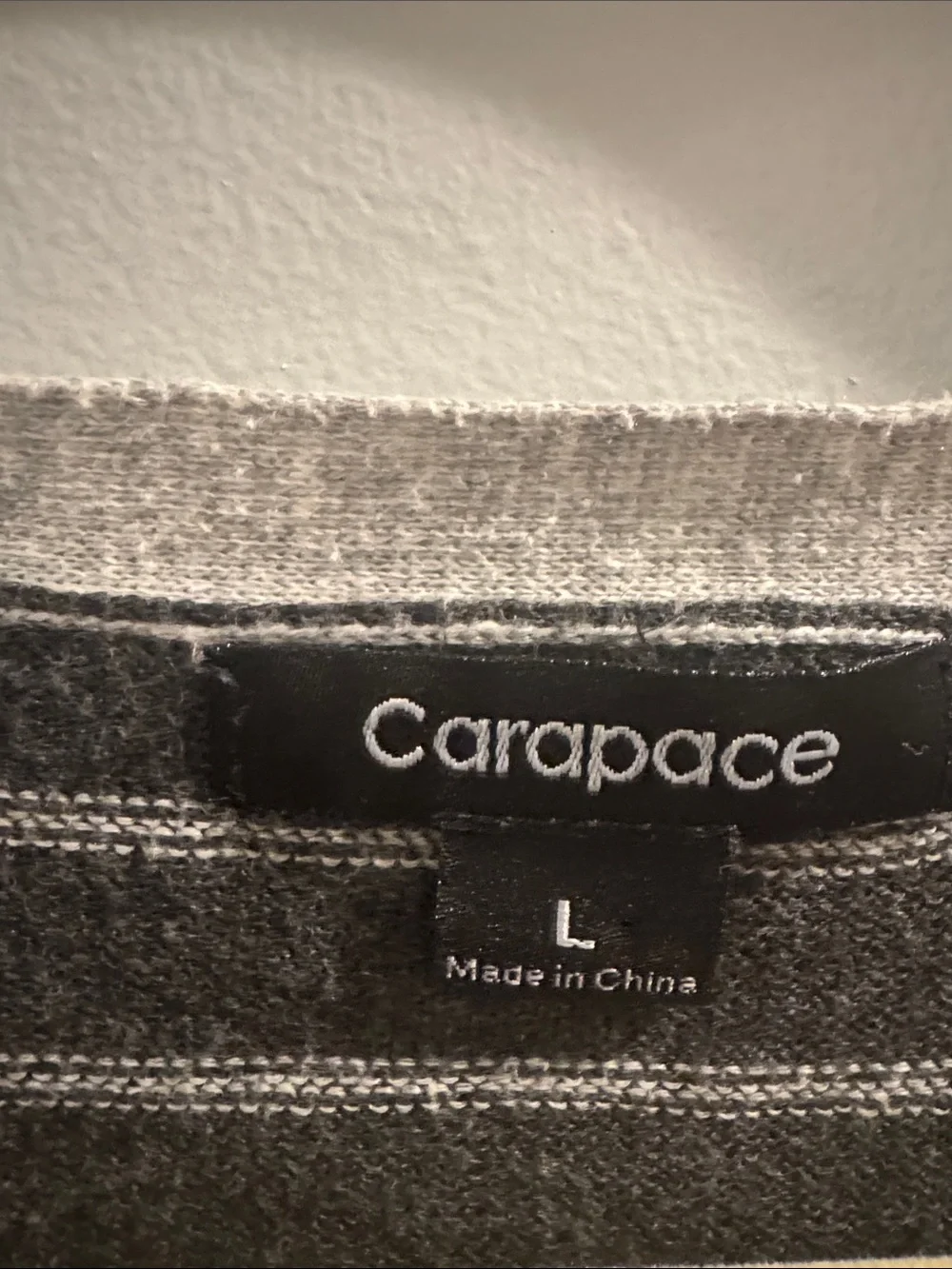 Carapace Striped 100% Cotton V-Neck Cardigan Sweater Large Cotton